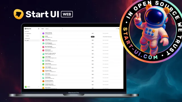Start UI Web preview