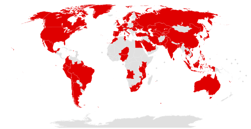 WannaCry mapmonde