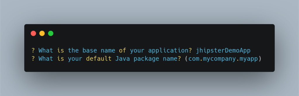 Choose default Java package